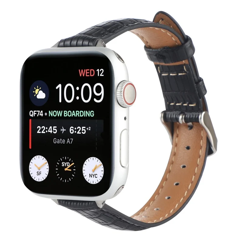 Crocodile Texture Strap Apple Watch 49mm / 45mm / 44mm / 42mm Leather Band