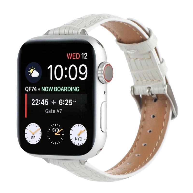 Crocodile Texture Strap Apple Watch 49mm / 45mm / 44mm / 42mm Leather Band