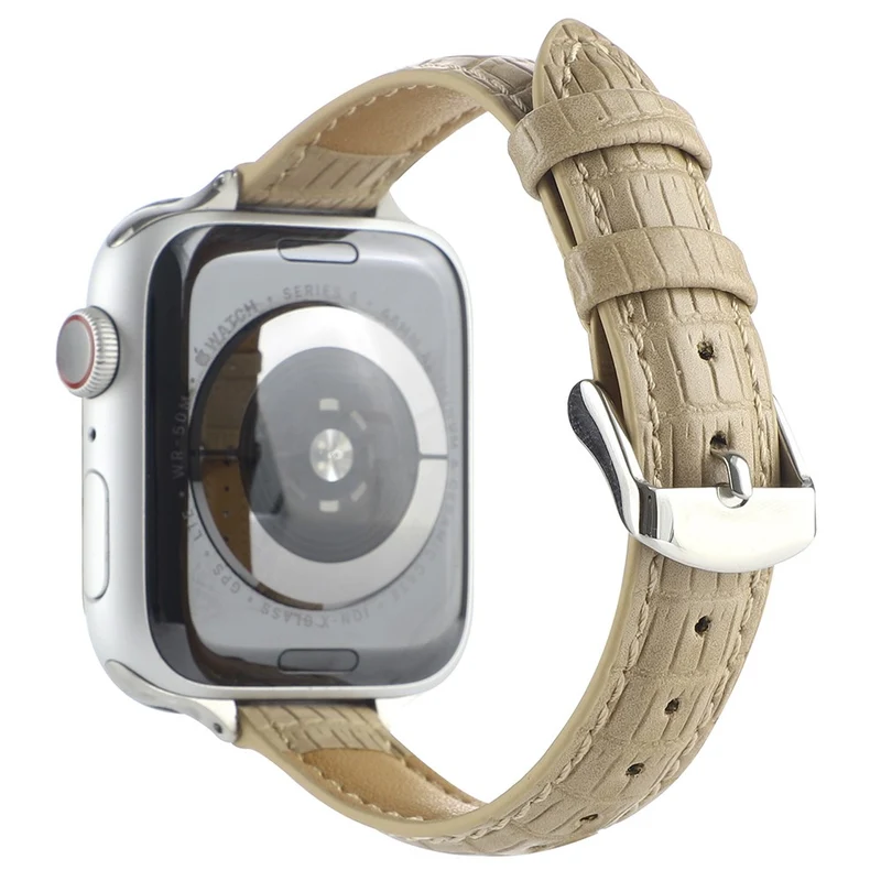 Crocodile Texture Strap Apple Watch 49mm / 45mm / 44mm / 42mm Leather Band