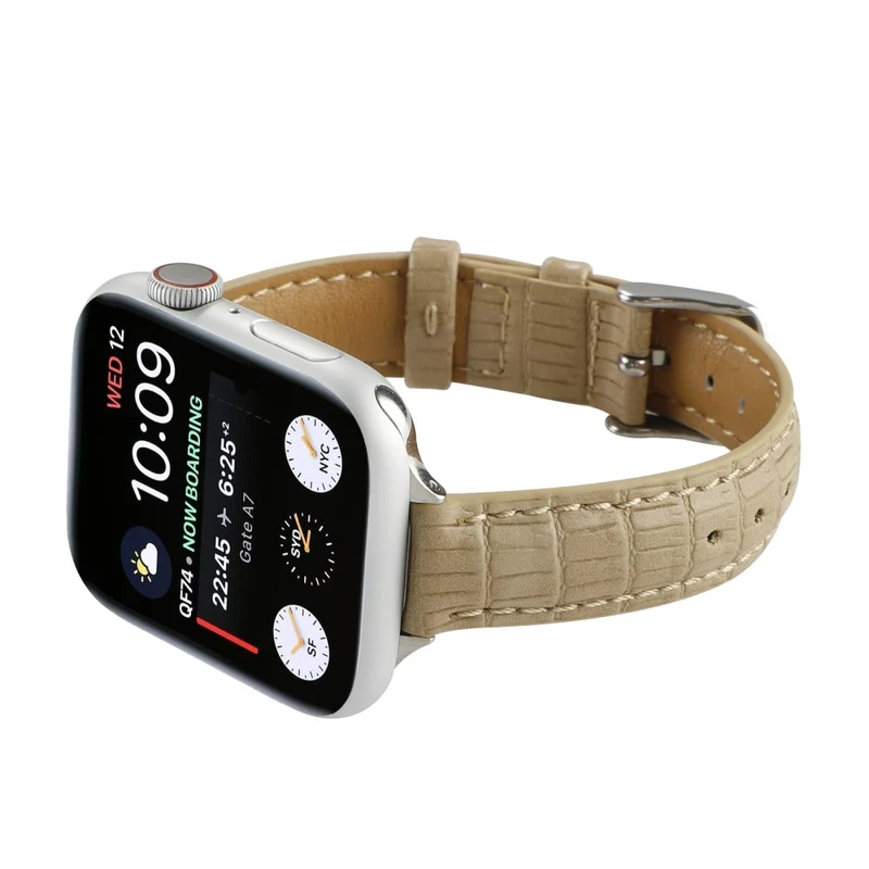 Crocodile Texture Strap Apple Watch 49mm / 45mm / 44mm / 42mm Leather Band