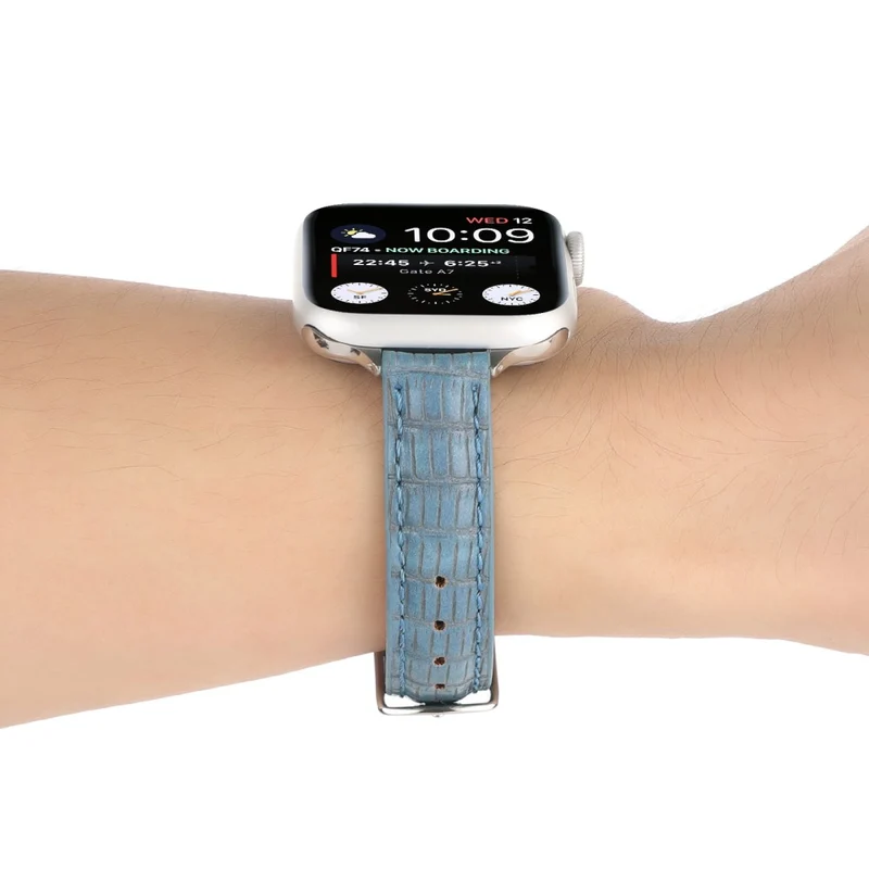 Crocodile Texture Strap Apple Watch 49mm / 45mm / 44mm / 42mm Leather Band