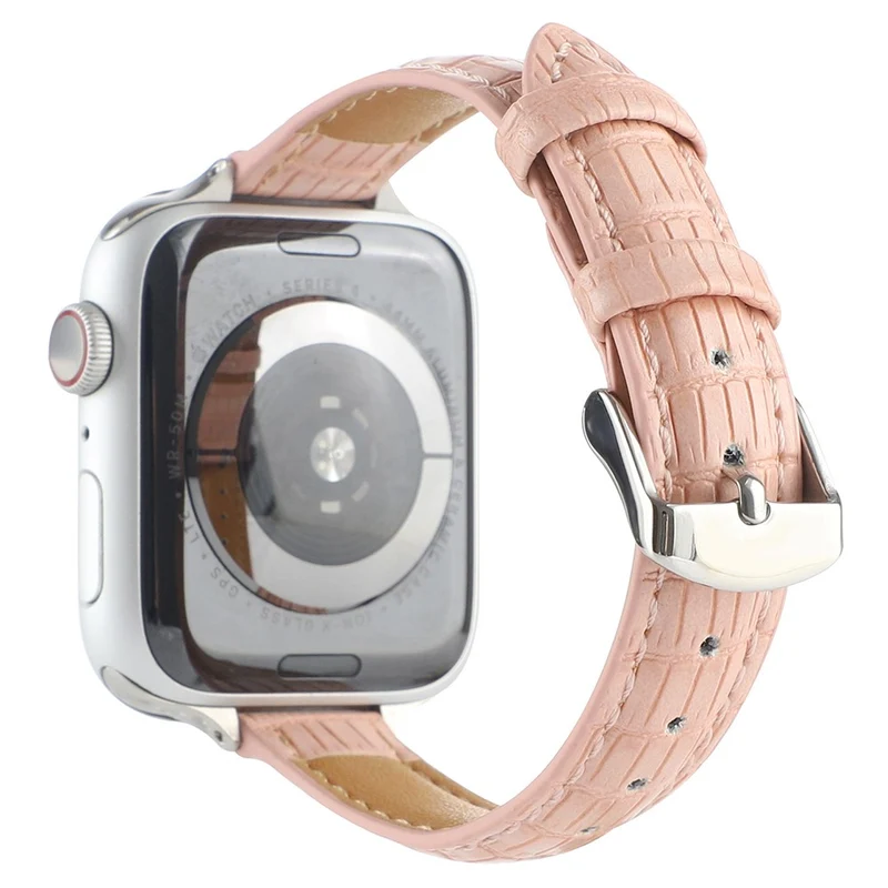 Crocodile Texture Strap Apple Watch 49mm / 45mm / 44mm / 42mm Leather Band