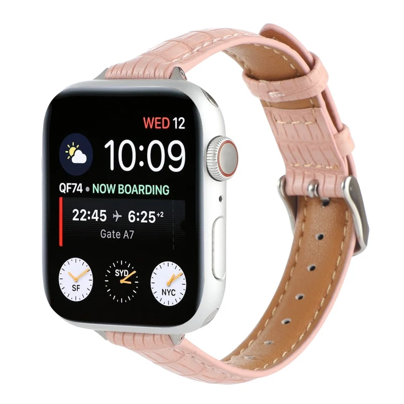 Crocodile Texture Strap Apple Watch 49mm / 45mm / 44mm / 42mm Leather Band