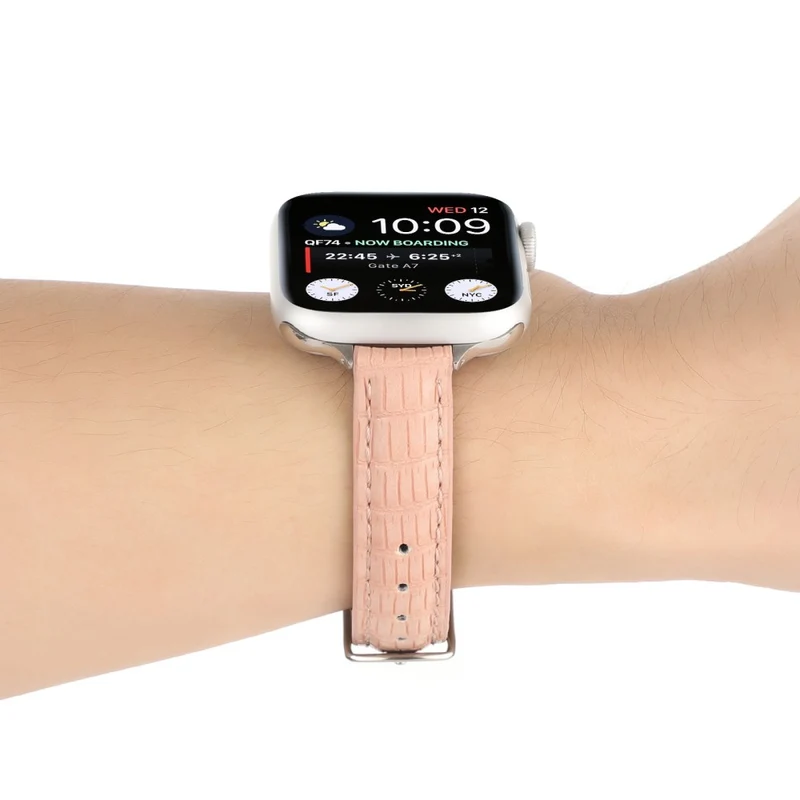 Crocodile Texture Strap Apple Watch 49mm / 45mm / 44mm / 42mm Leather Band