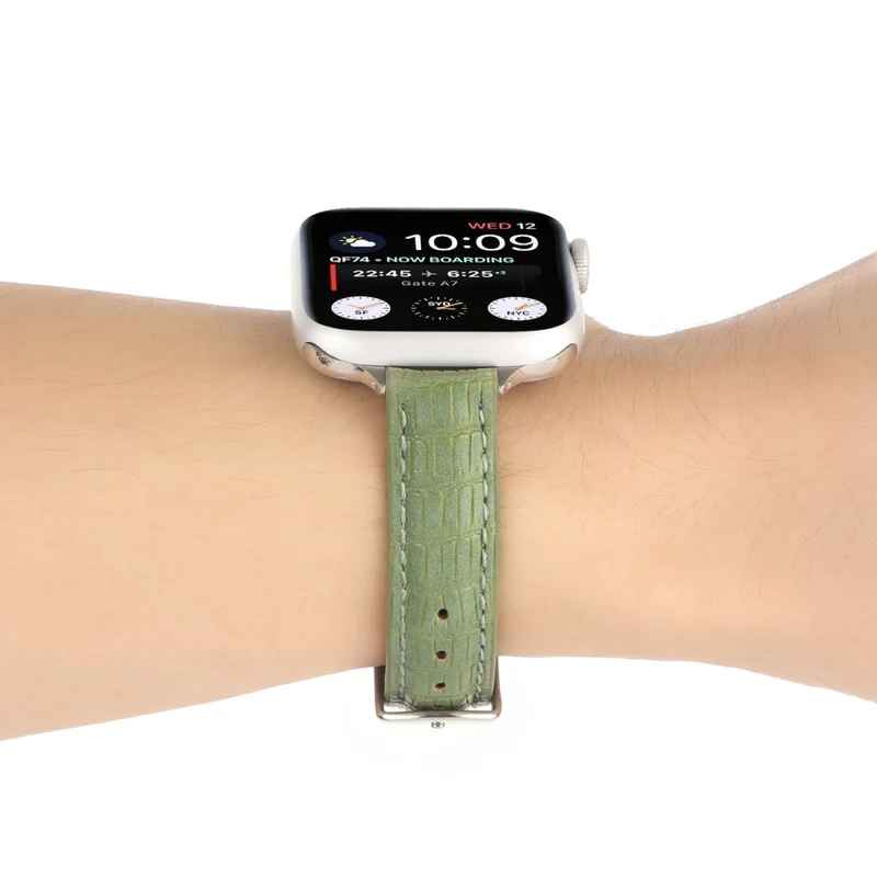 Crocodile Texture Strap Apple Watch 49mm / 45mm / 44mm / 42mm Leather Band