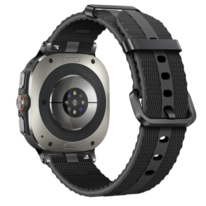 Samsung Galaxy Watch Ultra Silikon Active Armband (Schwarz)