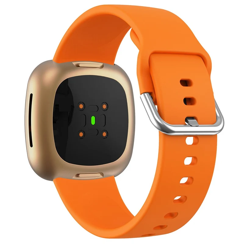 KALEBOL KLB-SXKGJ-001 Fitbit Versa 3 / 4 / Sense / Sense 2 Silicone Watch Bands Soft Strap Replacement