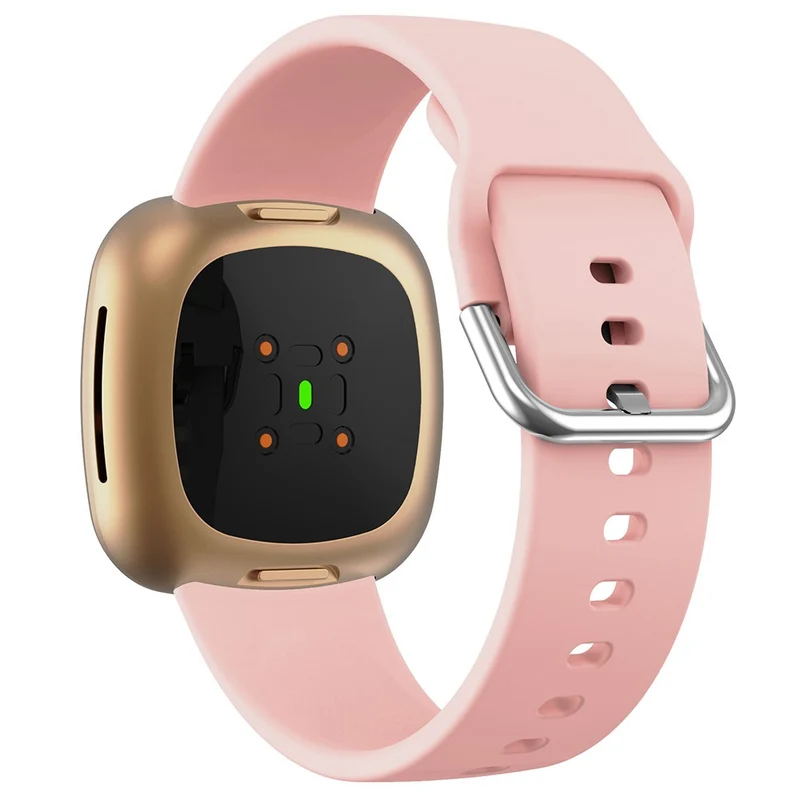 KALEBOL KLB-SXKGJ-001 Fitbit Versa 3 / 4 / Sense / Sense 2 Silicone Watch Bands Soft Strap Replacement