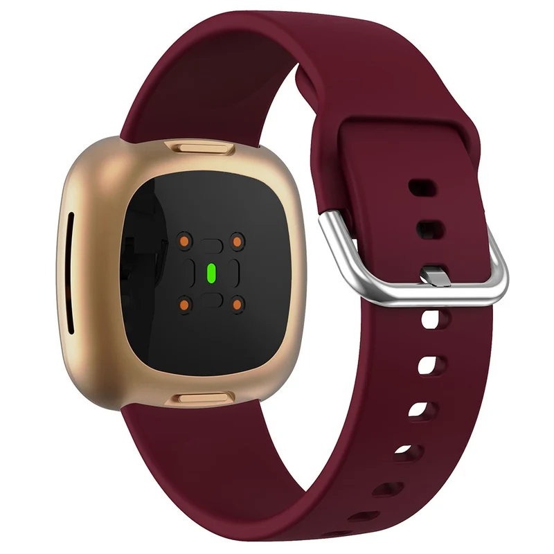 KALEBOL KLB-SXKGJ-001 Fitbit Versa 3 / 4 / Sense / Sense 2 Silicone Watch Bands Soft Strap Replacement