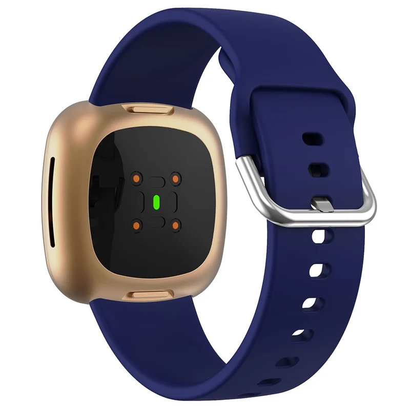 KALEBOL KLB-SXKGJ-001 Fitbit Versa 3 / 4 / Sense / Sense 2 Silicone Watch Bands Soft Strap Replacement