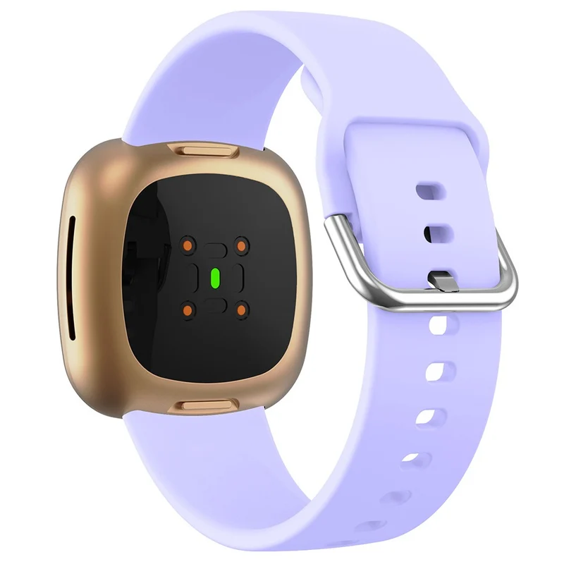 KALEBOL KLB-SXKGJ-001 Fitbit Versa 3 / 4 / Sense / Sense 2 Silicone Watch Bands Soft Strap Replacement