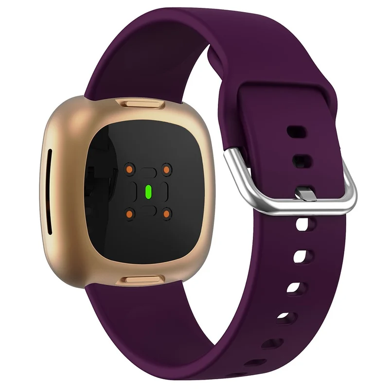 KALEBOL KLB-SXKGJ-001 Fitbit Versa 3 / 4 / Sense / Sense 2 Silicone Watch Bands Soft Strap Replacement