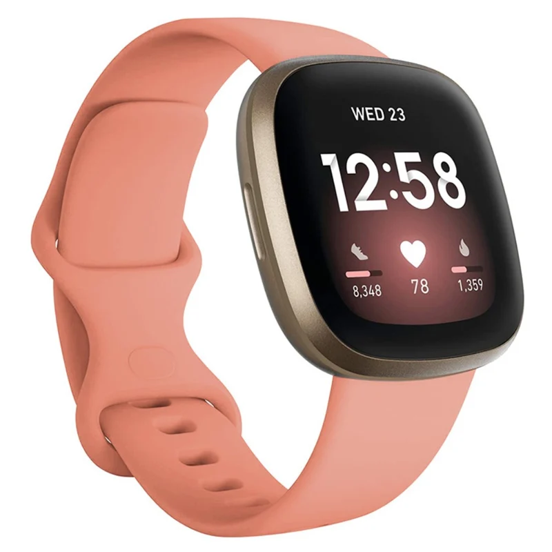 KALEBOL KLB-HDKGJ-001 Fitbit Versa 3 / 4 / Sense / Sense 2 Soft Silicone Watch Straps