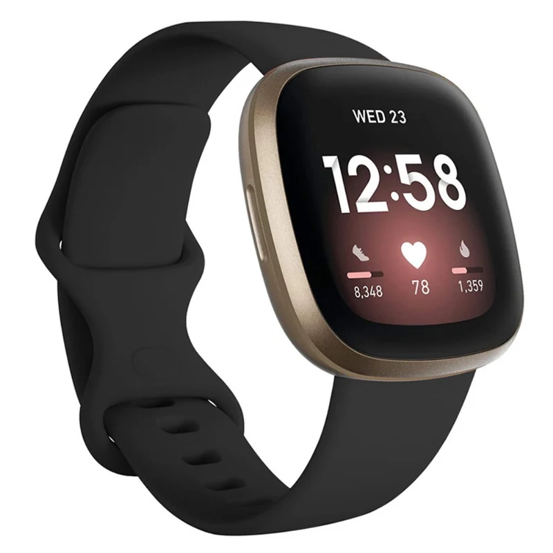 KALEBOL KLB-HDKGJ-001 Fitbit Versa 3 / 4 / Sense / Sense 2 Soft Silicone Watch Straps