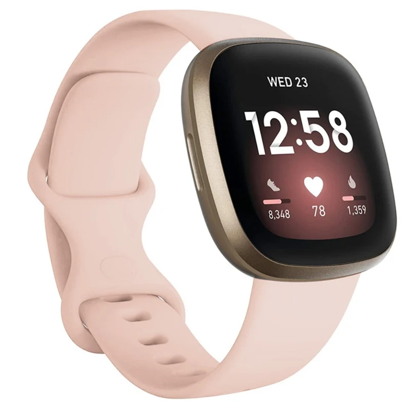 KALEBOL KLB-HDKGJ-001 Fitbit Versa 3 / 4 / Sense / Sense 2 Soft Silicone Watch Straps