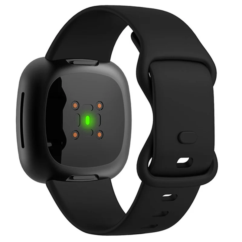 KALEBOL KLB-HDKGJ-001 Fitbit Versa 3 / 4 / Sense / Sense 2 Silicone Watch Band - Army Green