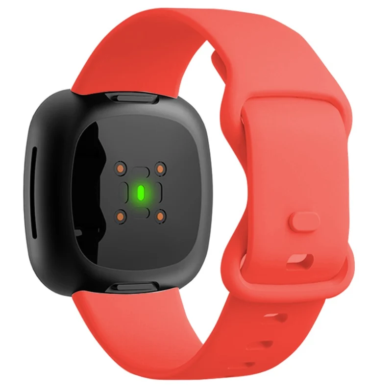 KALEBOL KLB-HDKGJ-001 Fitbit Versa 3 / 4 / Sense / Sense 2 Silicone Watch Band - Army Green