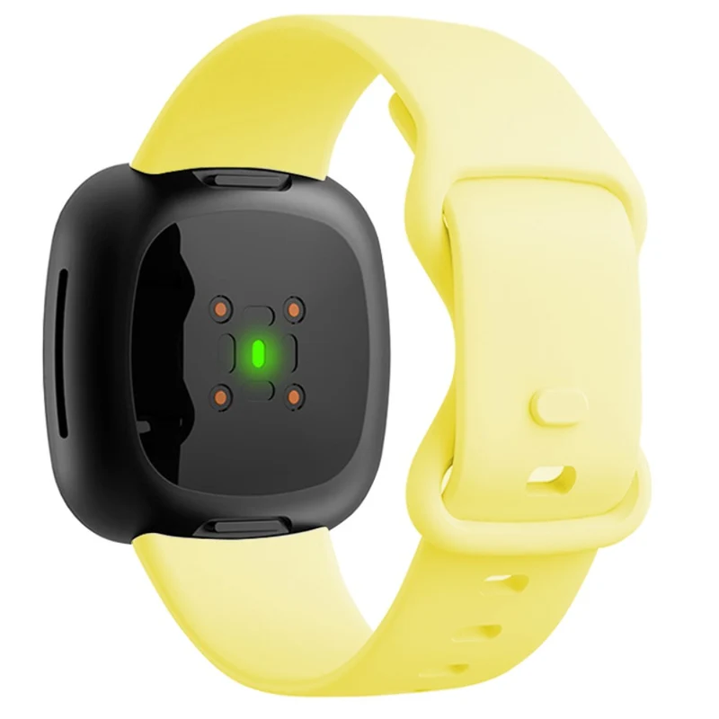 KALEBOL KLB-HDKGJ-001 Fitbit Versa 3 / 4 / Sense / Sense 2 Silicone Watch Band - Army Green