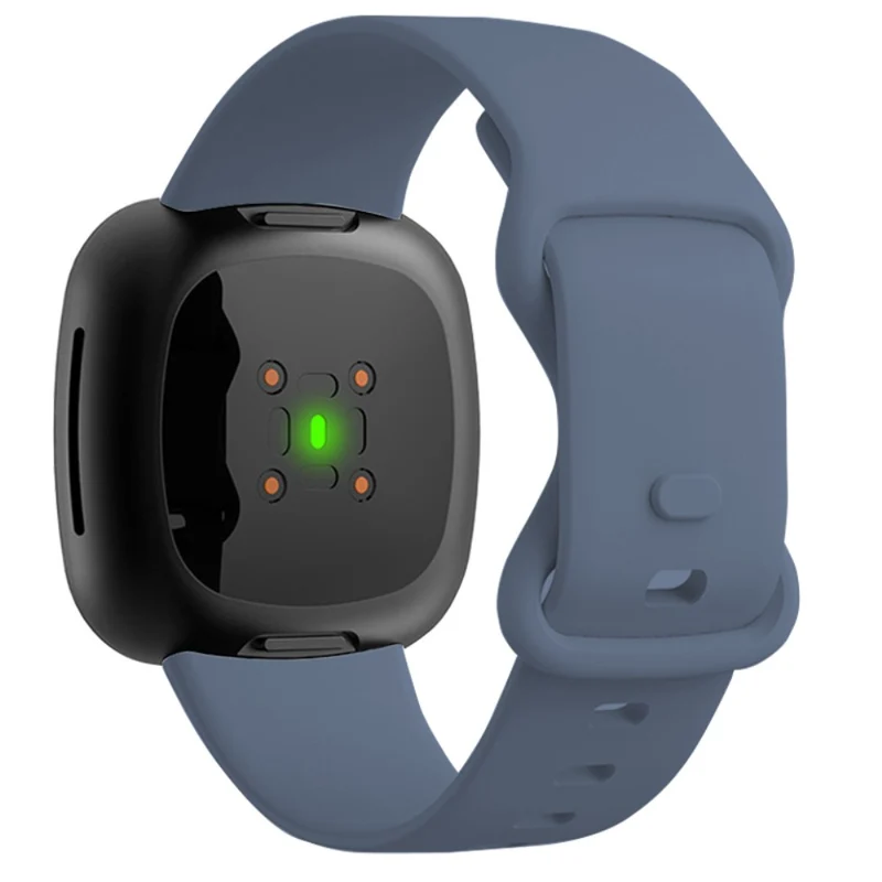 KALEBOL KLB-HDKGJ-001 Fitbit Versa 3 / 4 / Sense / Sense 2 Silicone Watch Band - Army Green