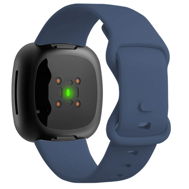KALEBOL KLB-HDKGJ-001 Fitbit Versa 3 / 4 / Sense / Sense 2 Silicone Watch Band - Army Green
