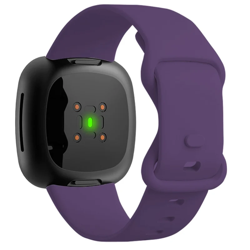 KALEBOL KLB-HDKGJ-001 Fitbit Versa 3 / 4 / Sense / Sense 2 Silicone Watch Band - Army Green