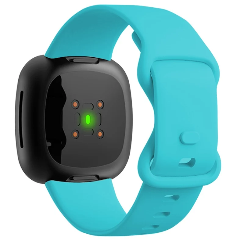 KALEBOL KLB-HDKGJ-001 Fitbit Versa 3 / 4 / Sense / Sense 2 Silicone Watch Band - Army Green
