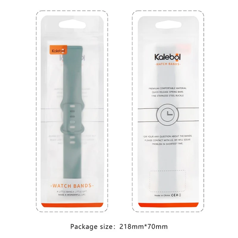 KALEBOL KLB-HDKGJ-001 Fitbit Versa 3 / 4 / Sense / Sense 2 Silicone Watch Band - Army Green