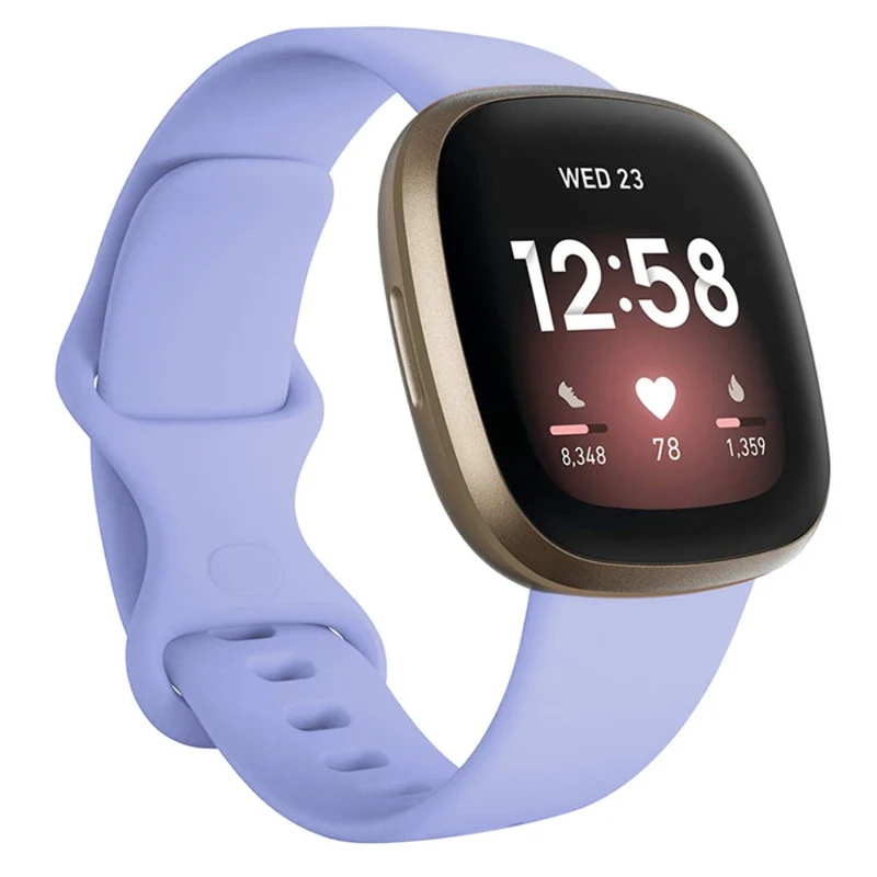 KALEBOL KLB-HDKGJ-001 Fitbit Versa 3 / 4 / Sense / Sense 2 Silicone Watch Band - Army Green