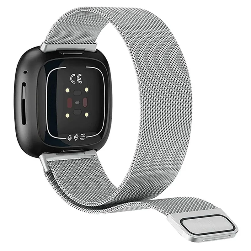 KALEBOL Series Size L Fitbit Versa 4 / 3 / Sense / Sense 2 Watch Band Milanese Magnetic Wrist Strap