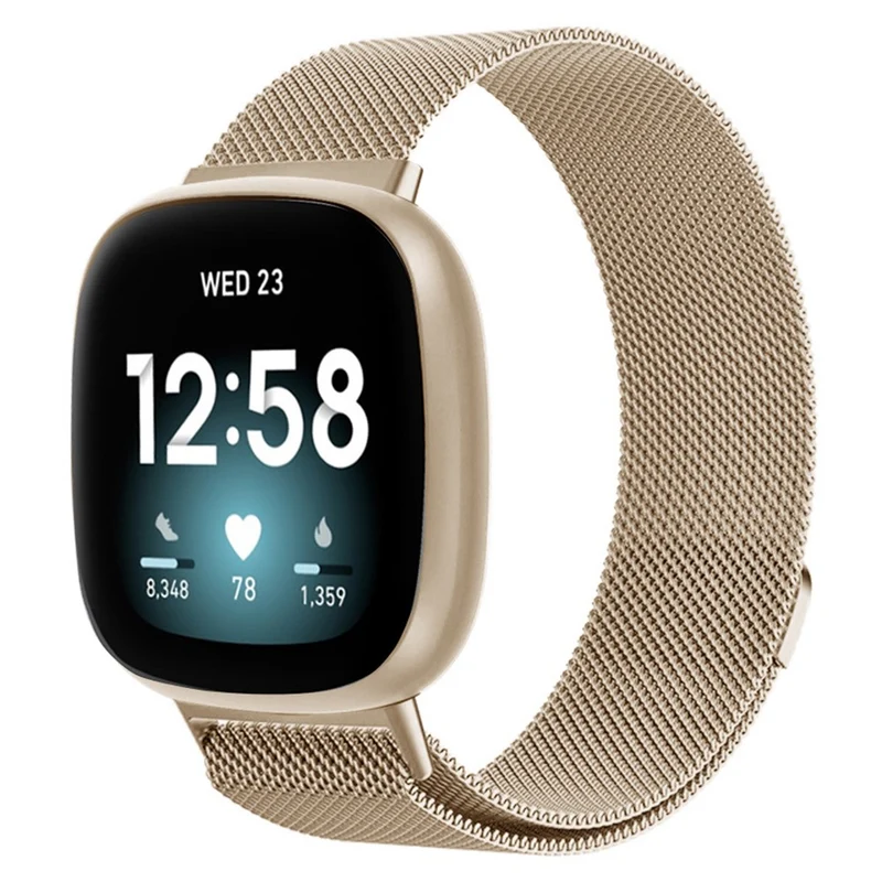 KALEBOL Series Size L Fitbit Versa 4 / 3 / Sense / Sense 2 Watch Band Milanese Magnetic Wrist Strap