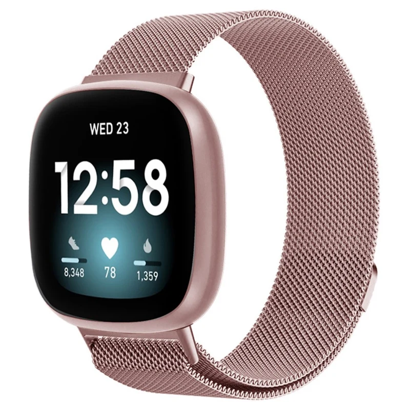 KALEBOL Series Size L Fitbit Versa 4 / 3 / Sense / Sense 2 Watch Band Milanese Magnetic Wrist Strap
