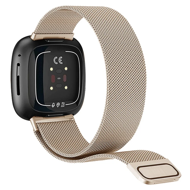 KALEBOL Series Size S Fitbit Versa 4 / 3 / Sense / Sense 2 Milanese Watch Strap Stainless Steel Band