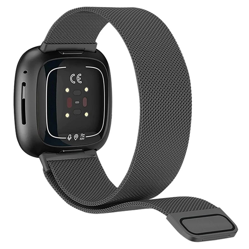 KALEBOL Series Size S Fitbit Versa 4 / 3 / Sense / Sense 2 Milanese Watch Strap Stainless Steel Band