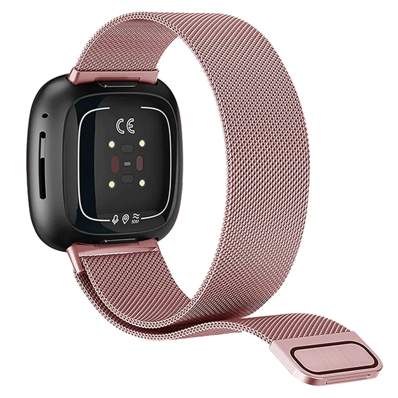 KALEBOL Series Size S Fitbit Versa 4 / 3 / Sense / Sense 2 Milanese Watch Strap Stainless Steel Band