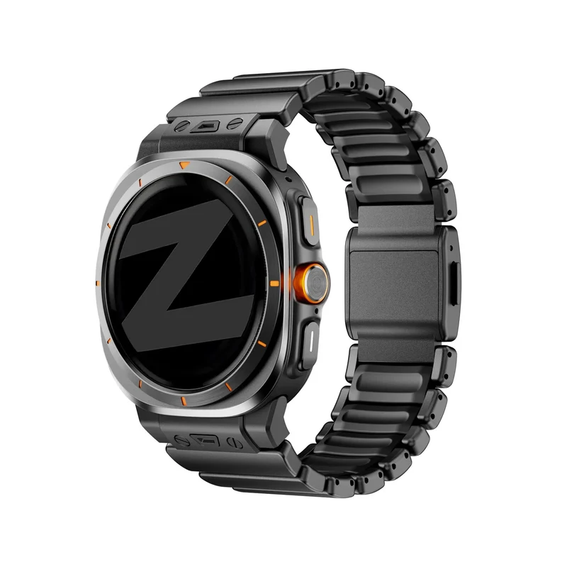 Bandz Samsung Galaxy Watch Ultra 2 Titanarmband 'Hybrid' (Schwarz)