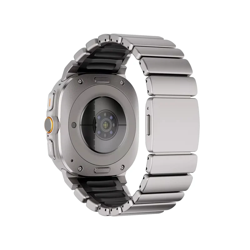 Bandz Samsung Galaxy Watch Ultra 2 Titanarmband 'Hybrid' (Titan/Schwarz)