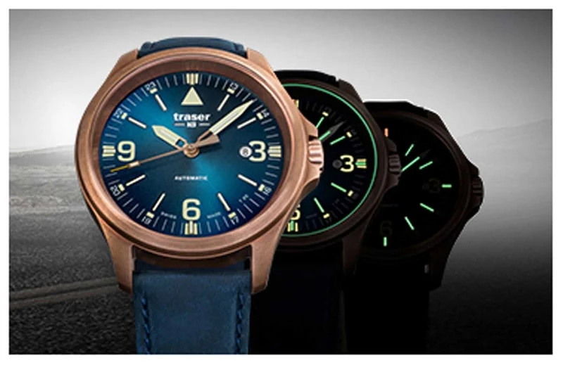 Traser P67 Officer Pro Automatic 108074 Herrenuhr • H3-Tritium Leuchttechnologie • Swiss Made