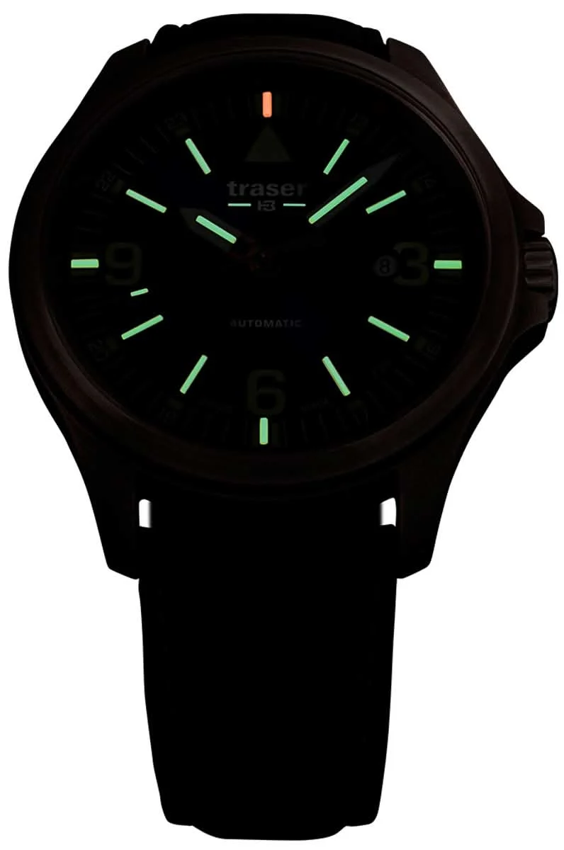 Traser P67 Officer Pro Automatic 108074 Herrenuhr • H3-Tritium Leuchttechnologie • Swiss Made