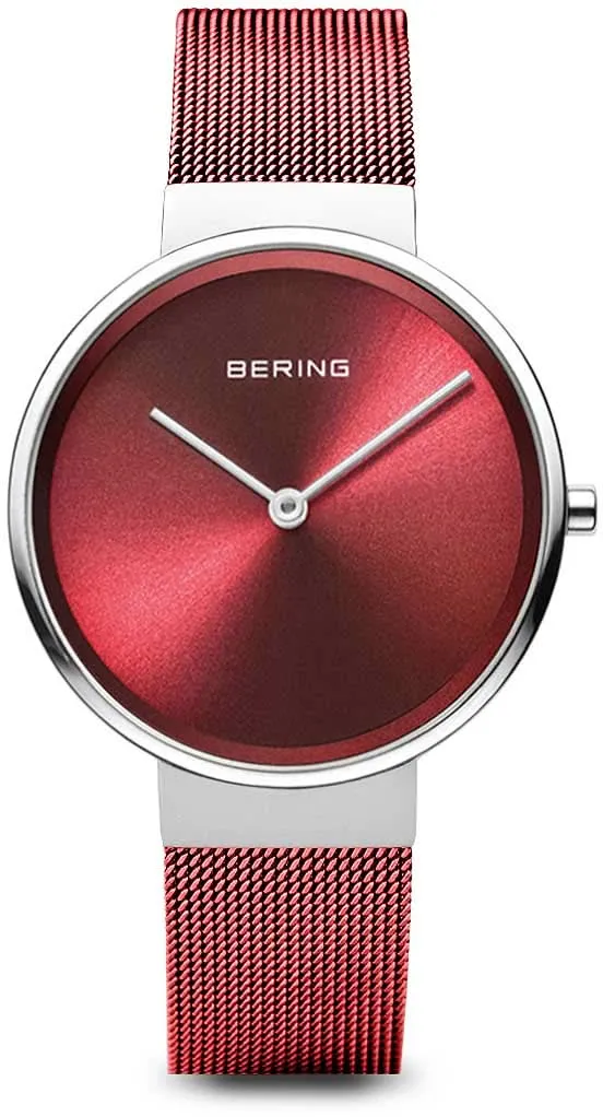Bering Classic 14531-303 Damenuhr • Kratzfestes Saphirglas • Feines Milanaise-Armband
