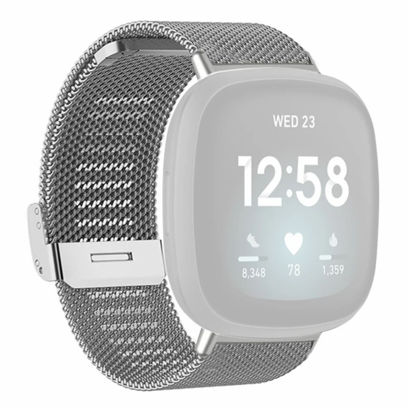 Fitbit Versa 4 / Versa 3 / Sense 2 / Sense Watch Band Replacement Stainless Steel Wrist Band