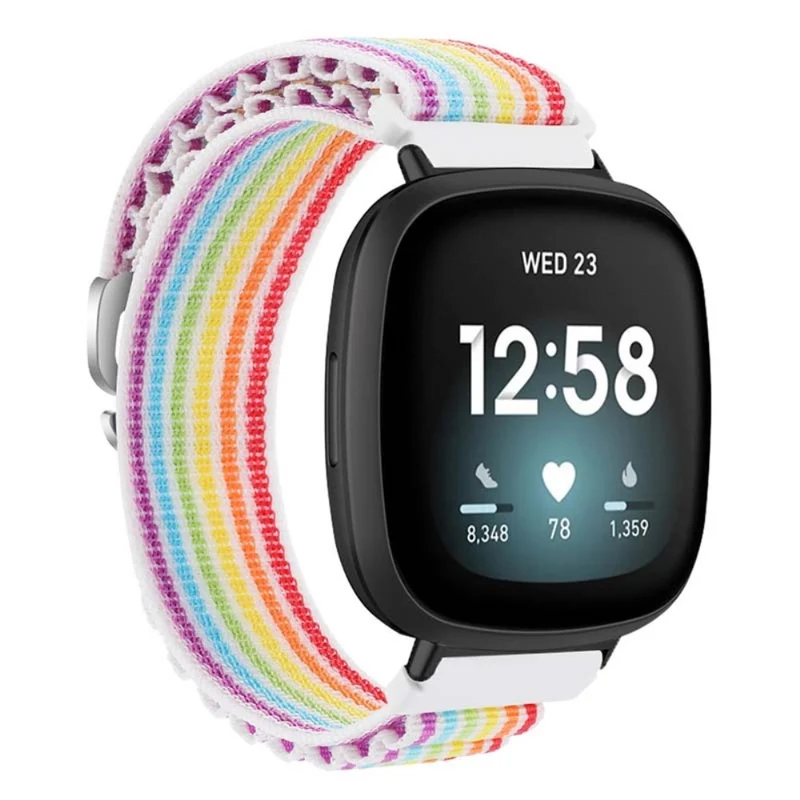 Fitbit Versa 4 / Versa 3 / Sense 2 / Sense Watch Band Nylon Adjustable Wrist Strap