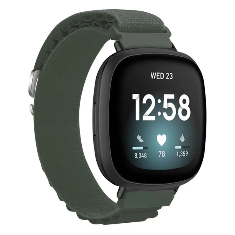 Fitbit Versa 4 / Versa 3 / Sense 2 / Sense Watch Band Nylon Adjustable Wrist Strap