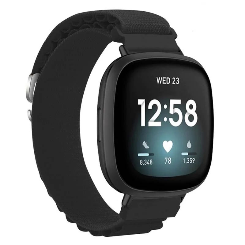 Fitbit Versa 4 / Versa 3 / Sense 2 / Sense Watch Band Nylon Adjustable Wrist Strap