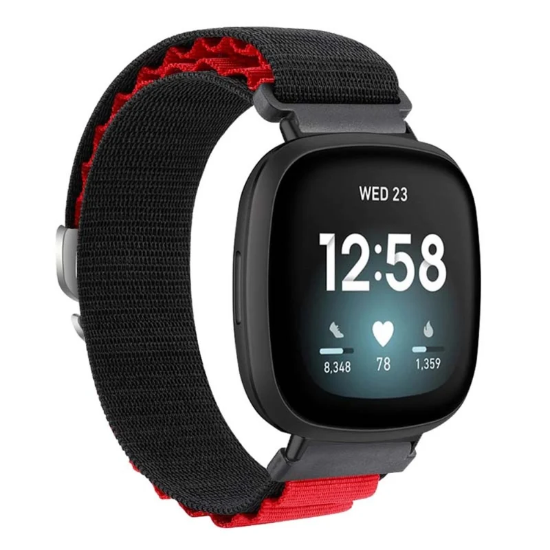 Fitbit Versa 4 / Versa 3 / Sense 2 / Sense Watch Band Nylon Adjustable Wrist Strap
