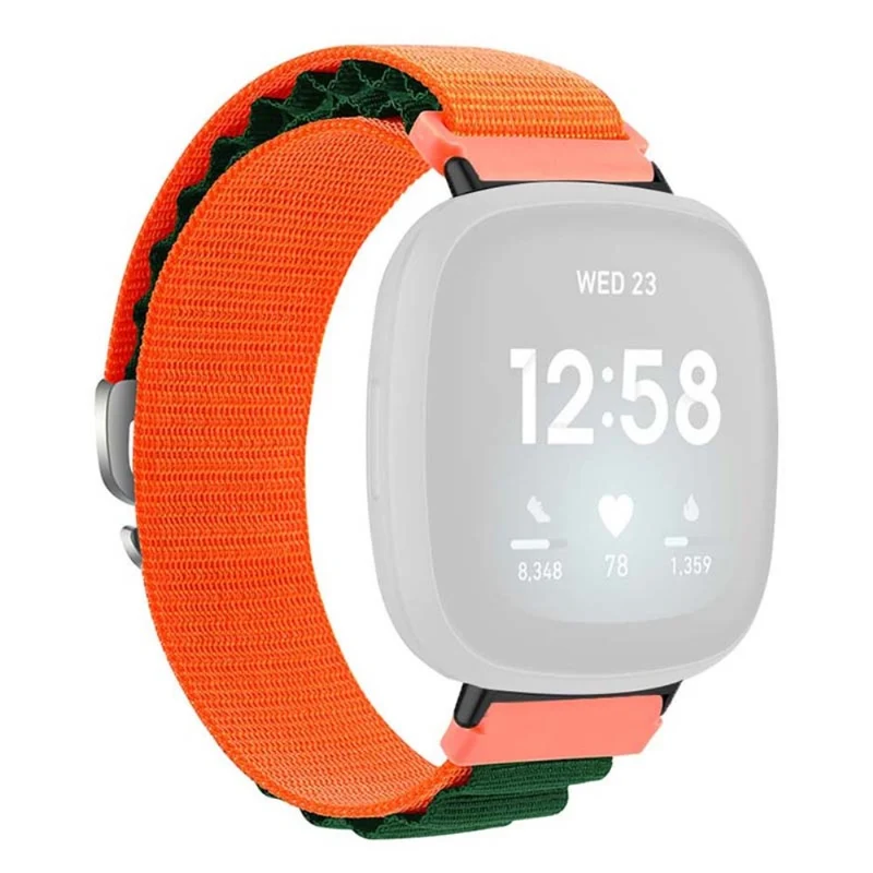 Fitbit Versa 4 / Versa 3 / Sense 2 / Sense Watch Band Nylon Adjustable Wrist Strap