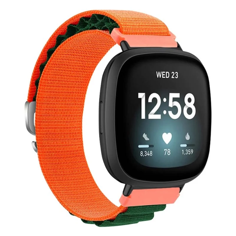 Fitbit Versa 4 / Versa 3 / Sense 2 / Sense Watch Band Nylon Adjustable Wrist Strap