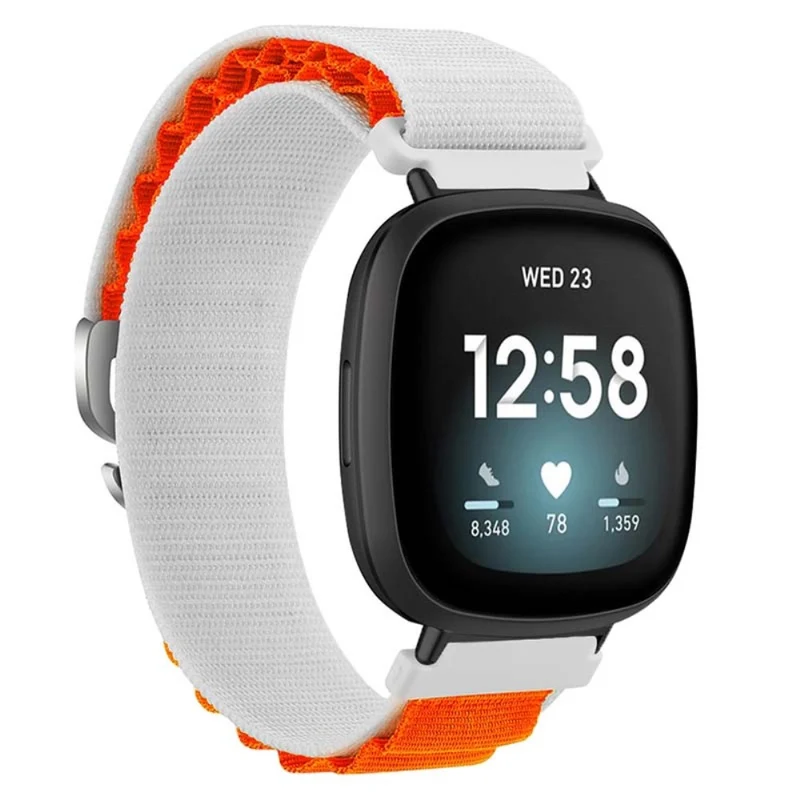 Fitbit Versa 4 / Versa 3 / Sense 2 / Sense Watch Band Nylon Adjustable Wrist Strap