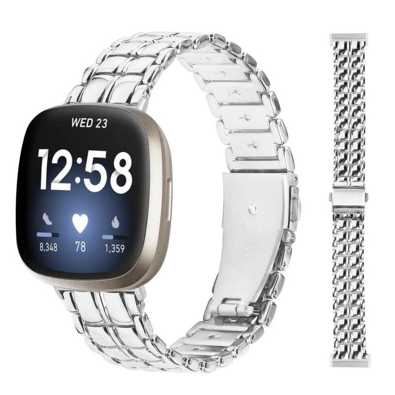 Watch Strap for Fitbit Versa 3 / Sense Smartwatch Metal Bracelet Wrist Band