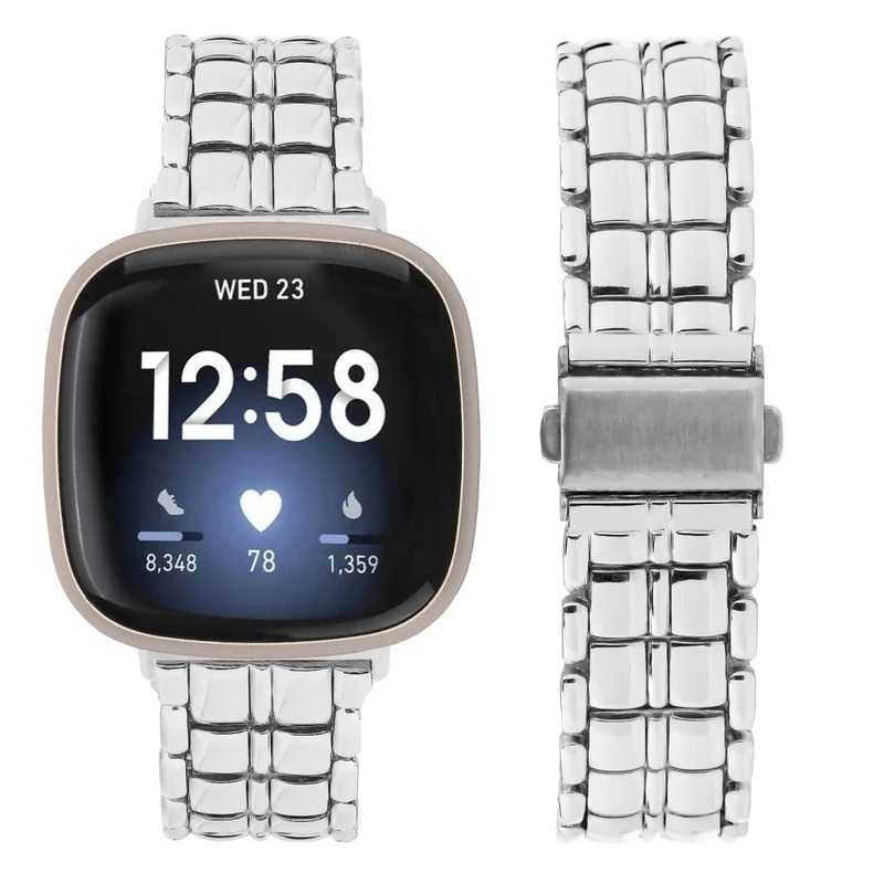 Watch Strap for Fitbit Versa 3 / Sense Smartwatch Metal Bracelet Wrist Band