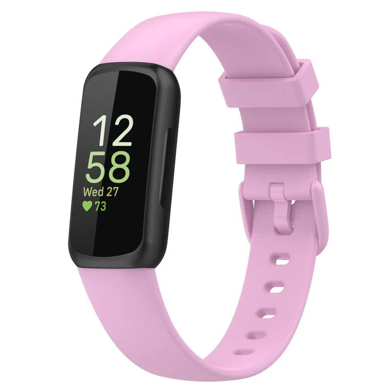 Fitbit Inspire 3 Silicone Watch Bands Soft Replacement Strap, Size: S